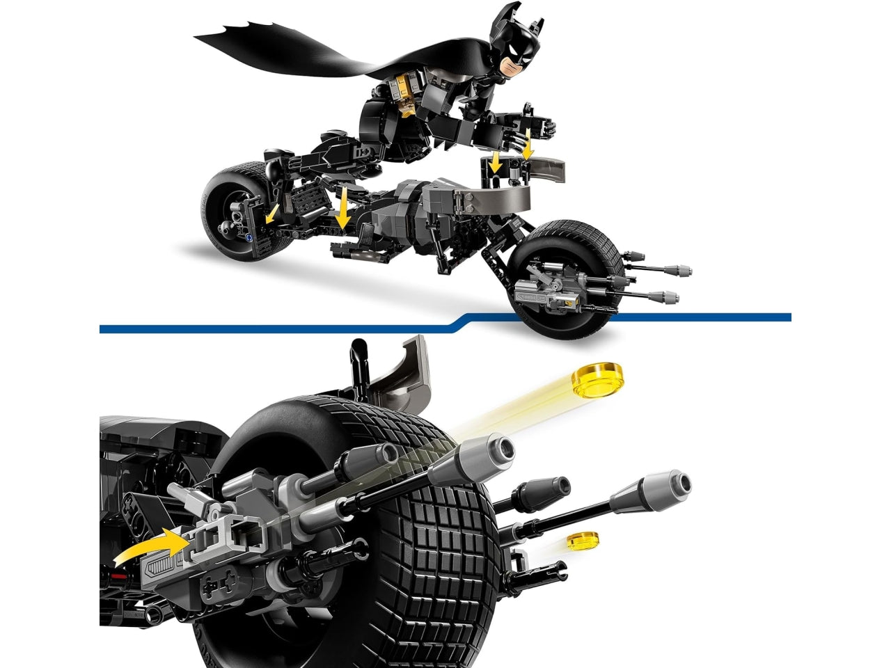 Lego Super Heroes Batman con Bat-Pod, personaggio costruibile
in scatola da 713 pezzi, per ragazzi 12+ anni 76273