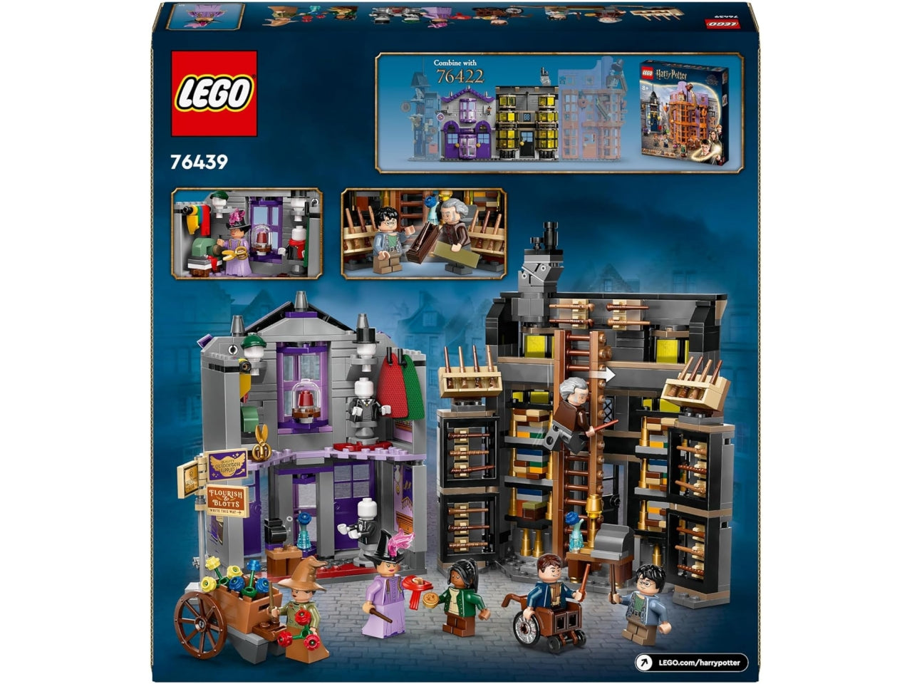 Lego Harry Potter Olivander e Madama Mcclan abiti per tutte le occasioni, set di costruzioni in scatola da 744 pezzi, per ragazzi 8+ anni 76439