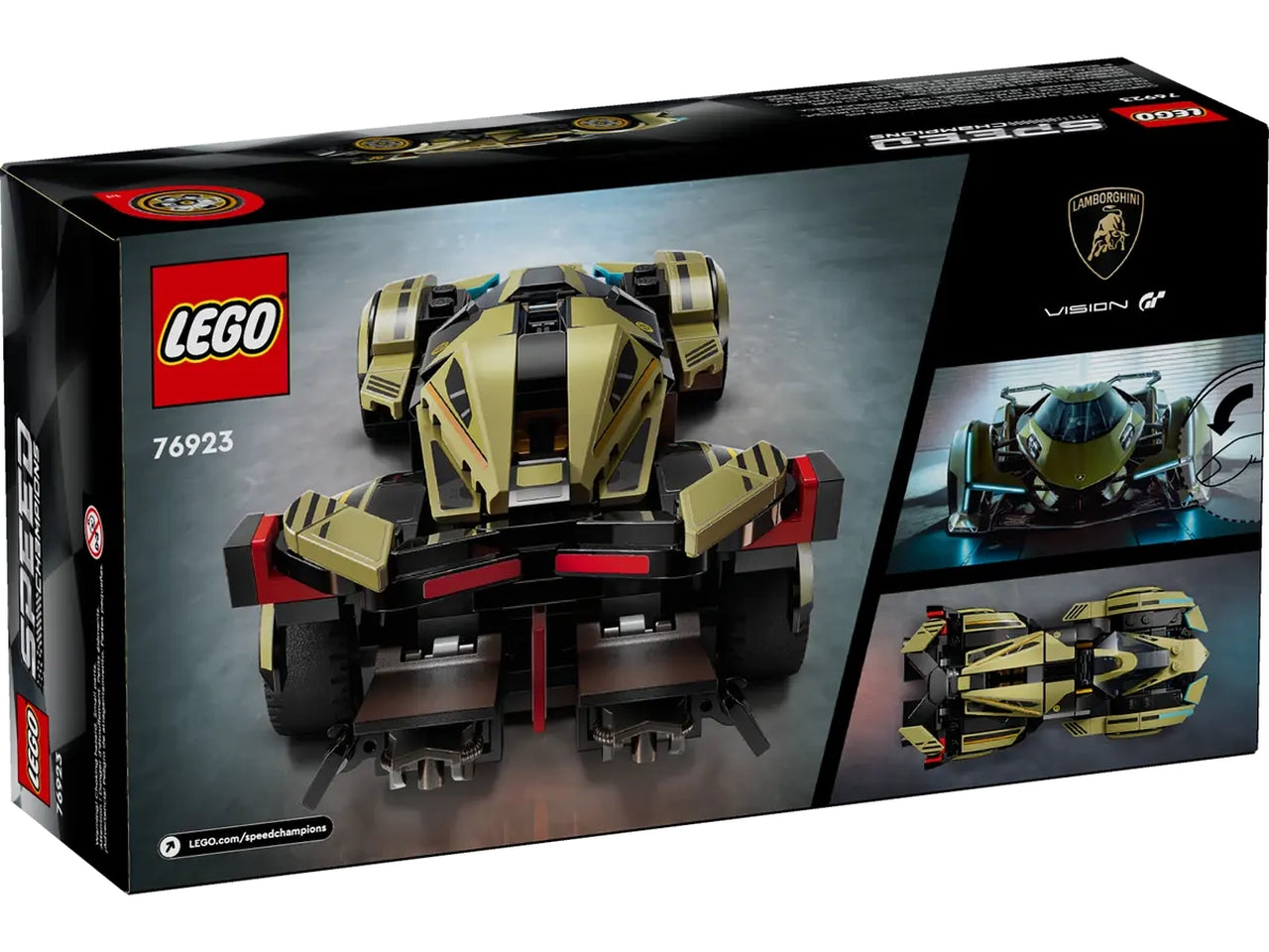 Lego Speed Champions super car lamborghini lambo v12 vision gt, set di costruzioni in scatola da 230 pezzi, per ragazzi 10+anni 76923