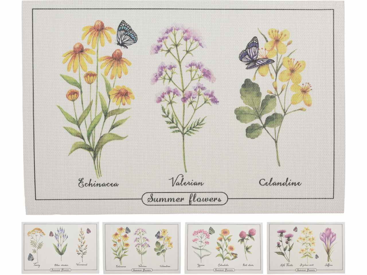Tovaglietta 45x30cm 4 assortimenti fantasia fiori