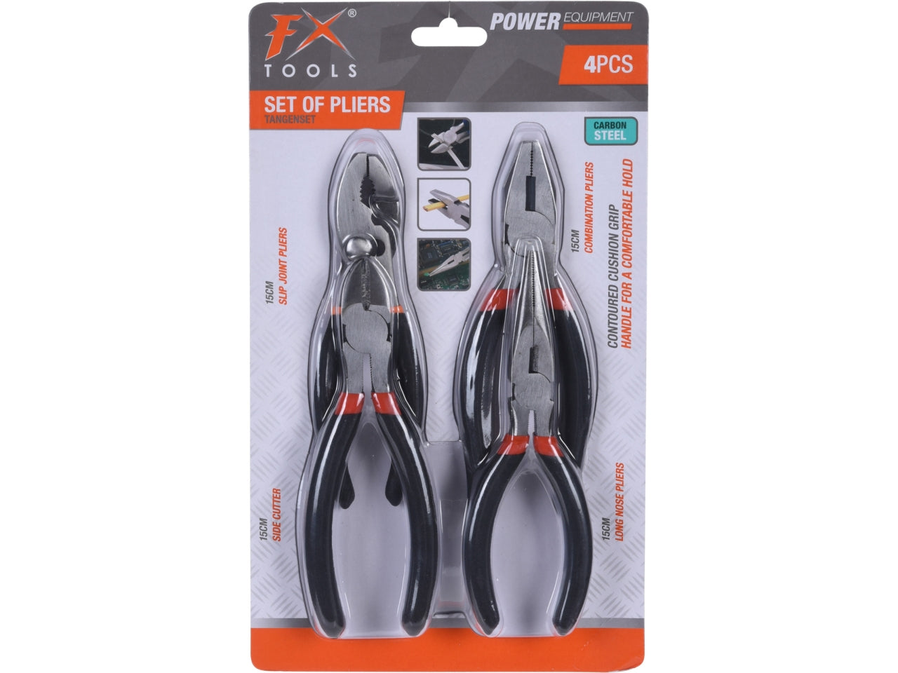 Pinze assortite il set comprende 4 pinze
