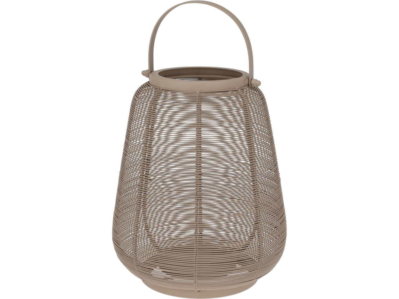 Lanterna in metallo stile scandinavo cipria, 16x19cm - Home & Styling