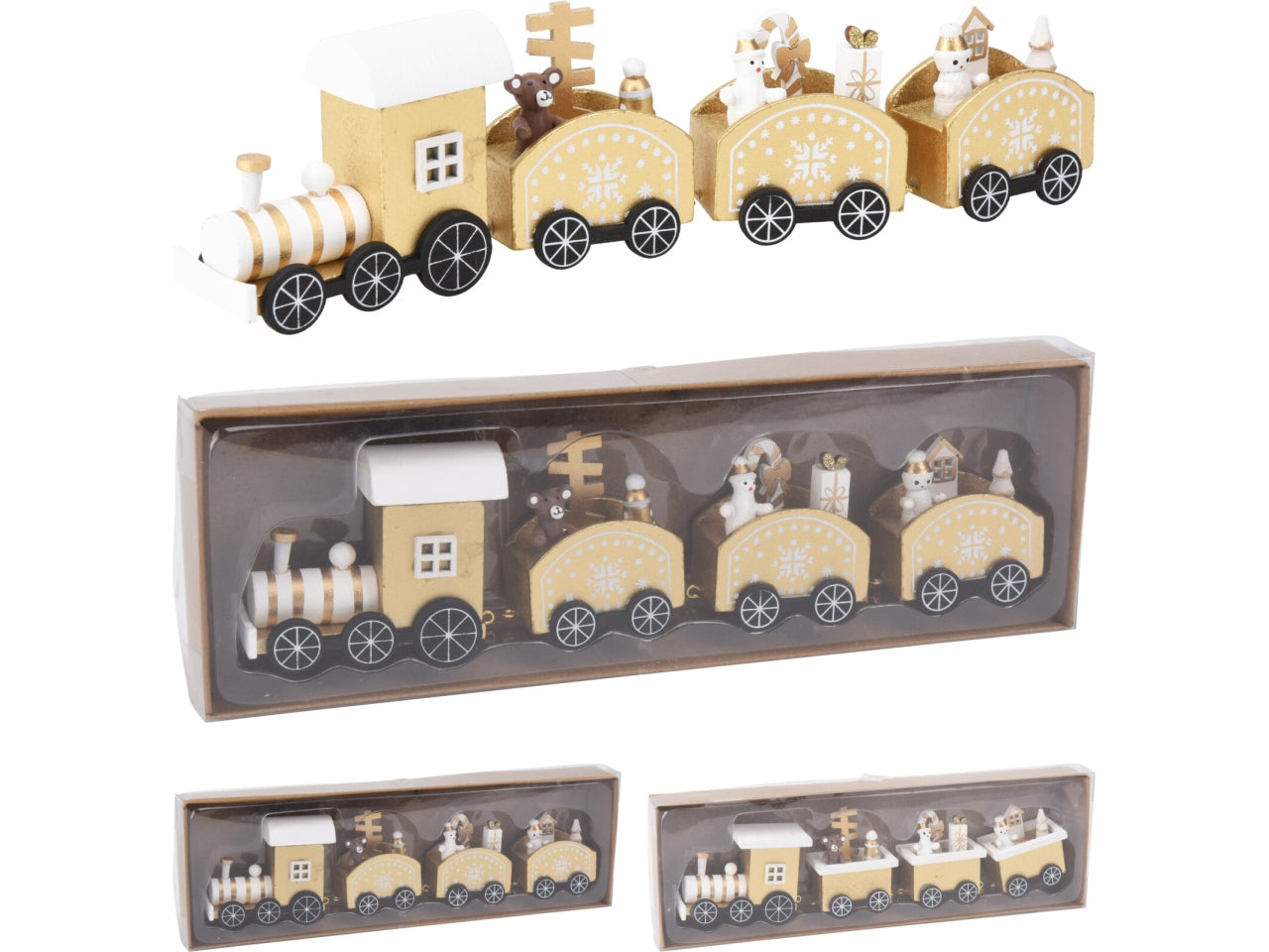 Treno in legno 25cm in 2 assortimenti