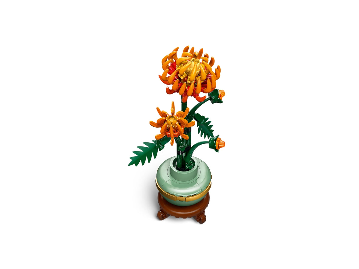 LEGO Icons - Crisantemo, Fiore Finto da Costruire, Decorazione Floreale Artificiale per Casa, Hobby Creativo per Adulti, Regalo di Compleanno per Donna, Uomo, Lei o Lui dalla Botanical Collection 10368
