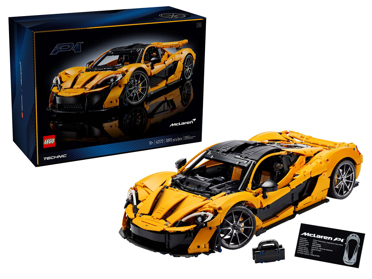 LEGO Technic - McLaren P1 Modellino di Auto Sportiva da Costruire, Hobby Creativo per Adulti, Regalo per Uomo, Donna, Lui o Lei, Kit Modellismo da Collezione di Macchina Supercar in Scala 42172