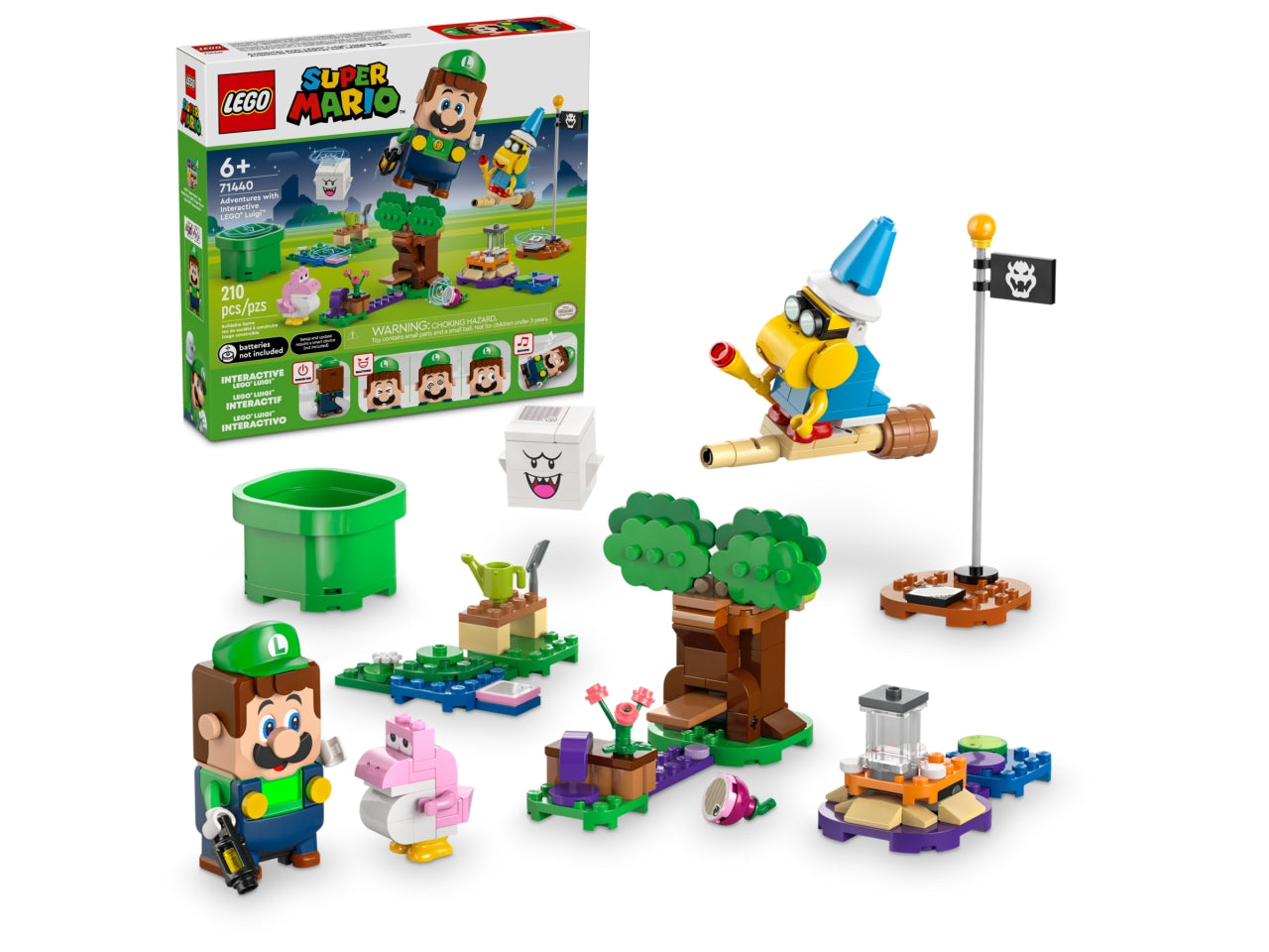 LEGO Luigi - Avventure con il set giocattolo interattivo: unisciti a LEGO Luigi in una missione per scoprire chi ha avvelenato il giardino con questo playset LEGO Super Mario per bambini 71440