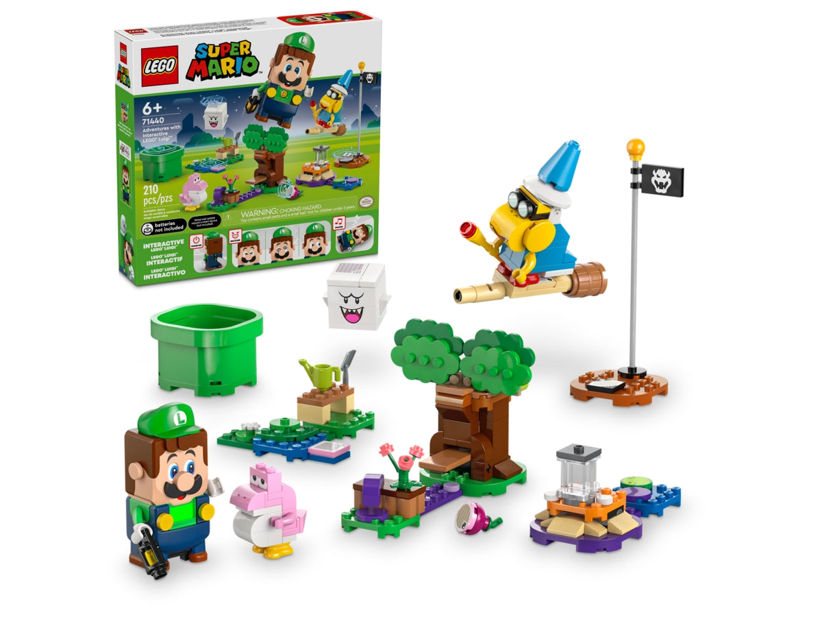 LEGO Luigi - Avventure con il set giocattolo interattivo: unisciti a LEGO Luigi in una missione per scoprire chi ha avvelenato il giardino con questo playset LEGO Super Mario per bambini 71440