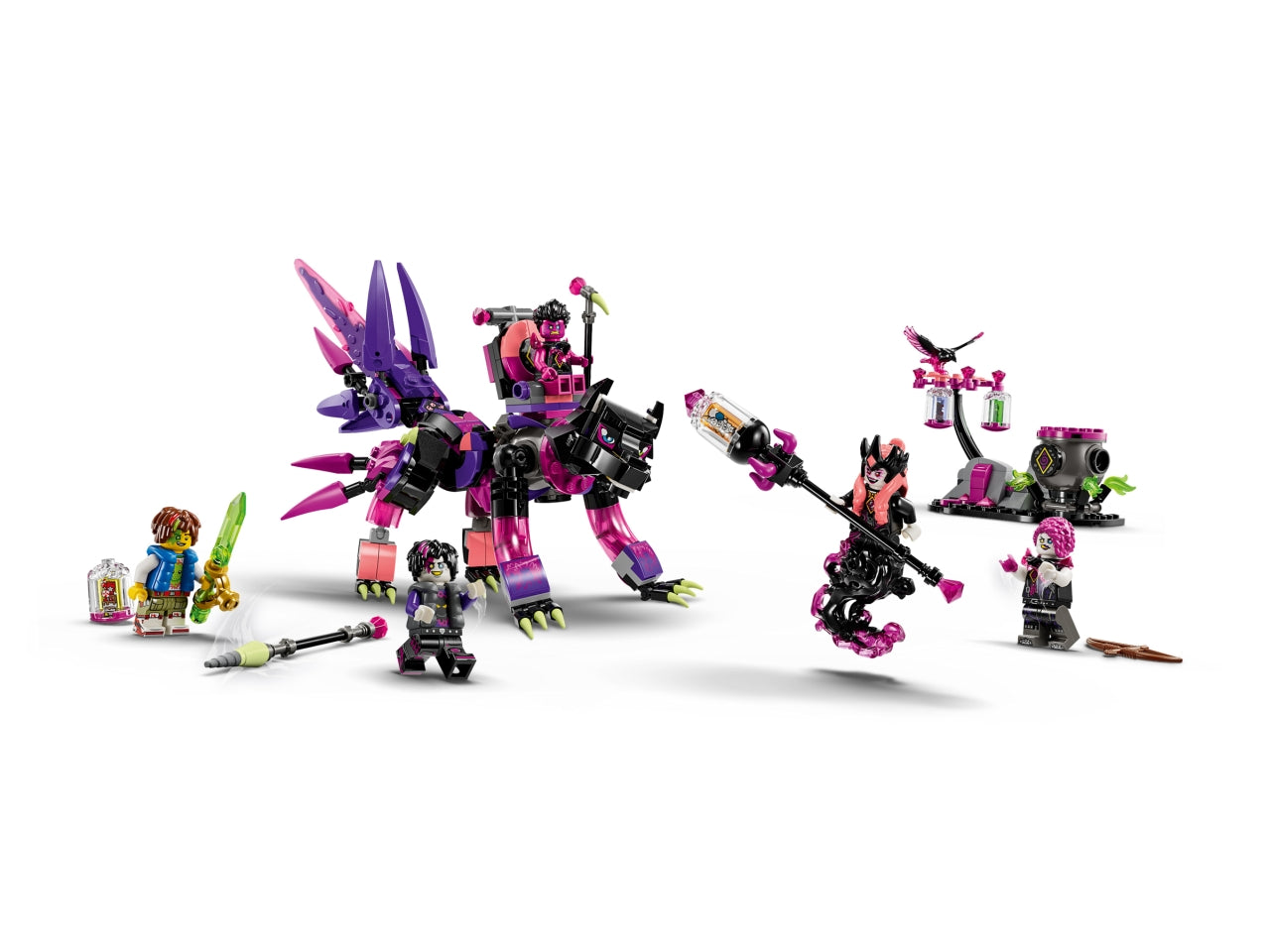 LEGO® DREAMZzz - Collezione libera lâimmaginazione e consente ai giovani sognatori di scegliere le proprie avventure mentre costruiscono creature e veicoli fantastici Le creature da incubo della Mai-Strega per i bambini dai 9 anni in su 71483