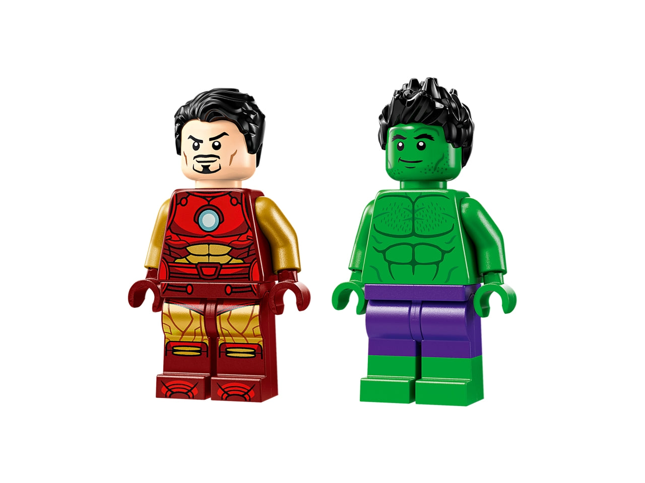 LEGO Marvel - Giocattolo costruibile di Iron Man e dellâIncredibile Hulk: questo set di gioco con moto e The Hulk per i bambini è stato appositamente pensato per i bambini e le bambine dai 4 anni in su 76287
