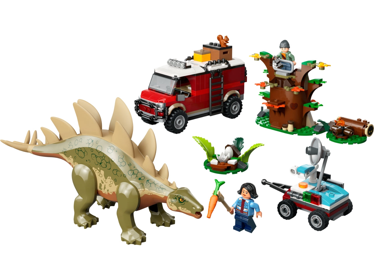 LEGO Jurassic World - Set con stegosauro giocattolo: delizia i fan dei dinosauri di 6+ anni con questo dettagliato set Missione dinosauro 76965