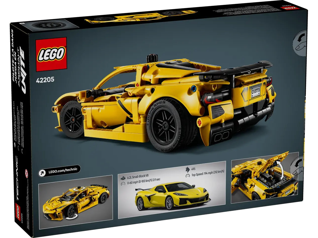 Lego Technic Chevrolet Corvette stingray 732 pezzi per età 9+ 42205