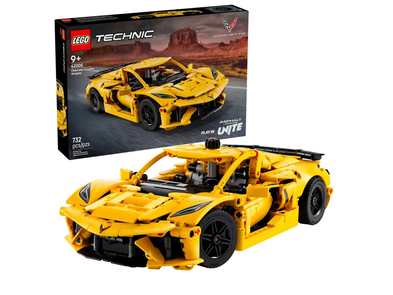 Lego Technic Chevrolet Corvette stingray 732 pezzi per età 9+ 42205