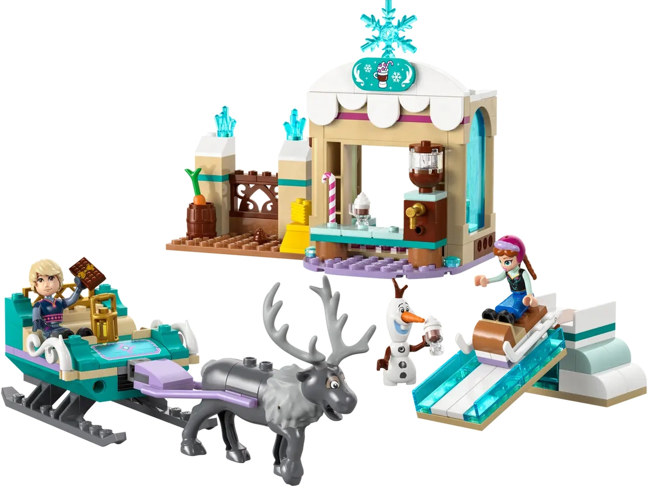 Lego Disney princess avventura sulla slitta di anna 192 pezzi per età 4+ 43256