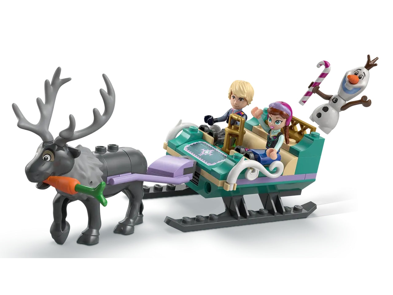 Lego Disney princess avventura sulla slitta di anna 192 pezzi per età 4+ 43256