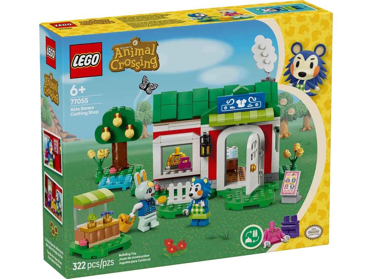 Lego Animal crossing la sartoria delle sorelle ago e filo 322 pezzi per età 6+ 77055