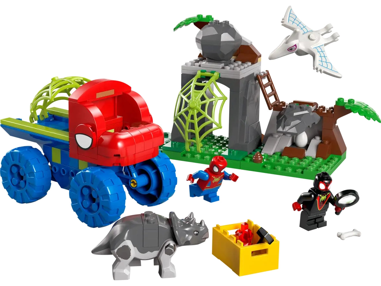 Lego Spidey team spidey: salvataggio su dino-ruspa 136 pezzi per età 4+ 11199