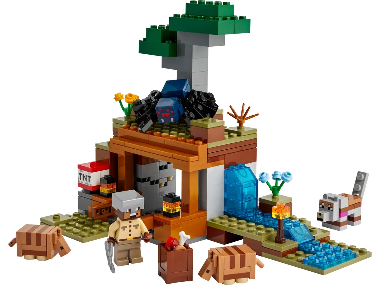 Lego Minecraft spedizione nella miniera dellâarmadillo 247 pezzi per età 8+ 21269