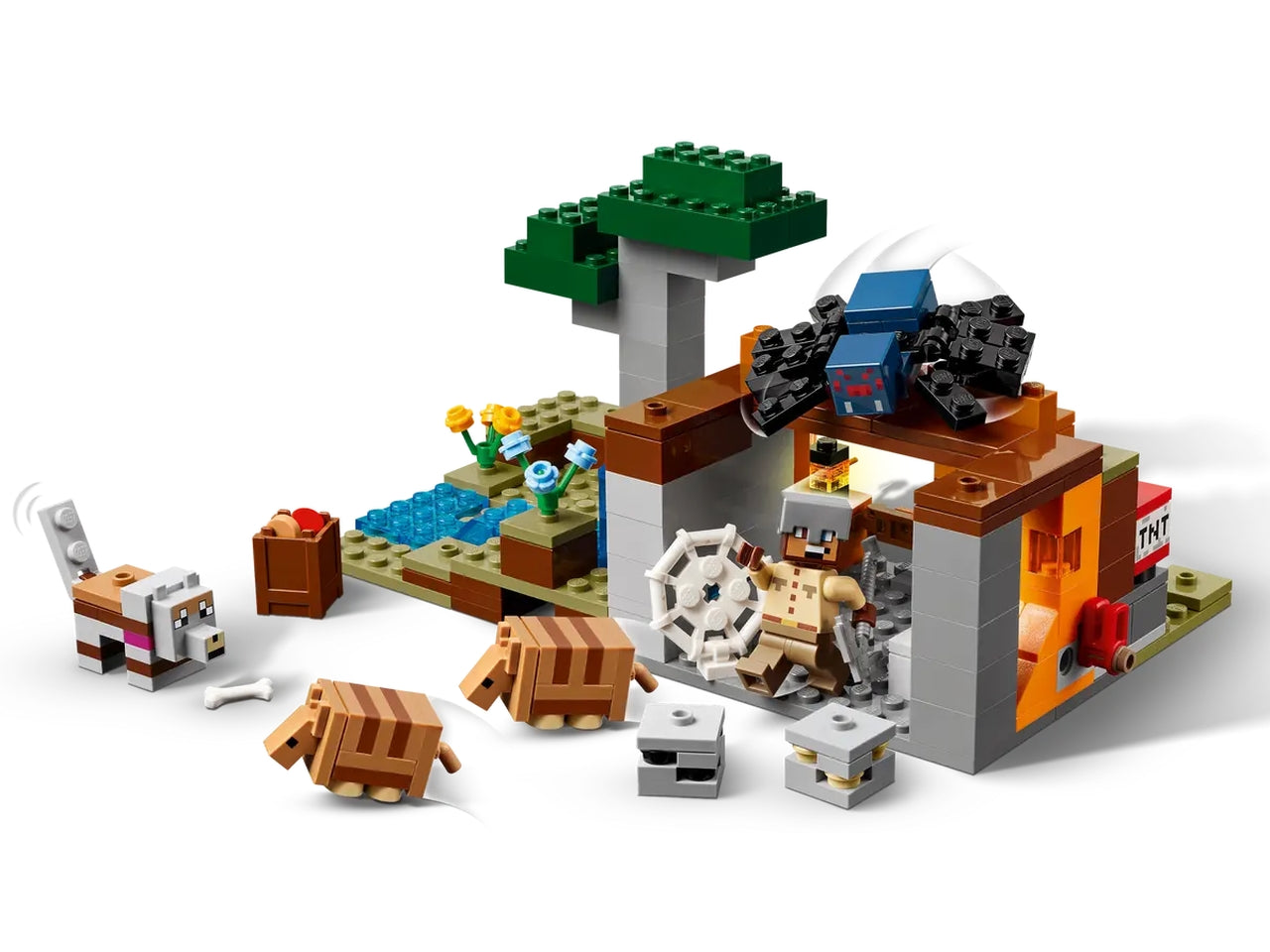 Lego Minecraft spedizione nella miniera dellâarmadillo 247 pezzi per età 8+ 21269
