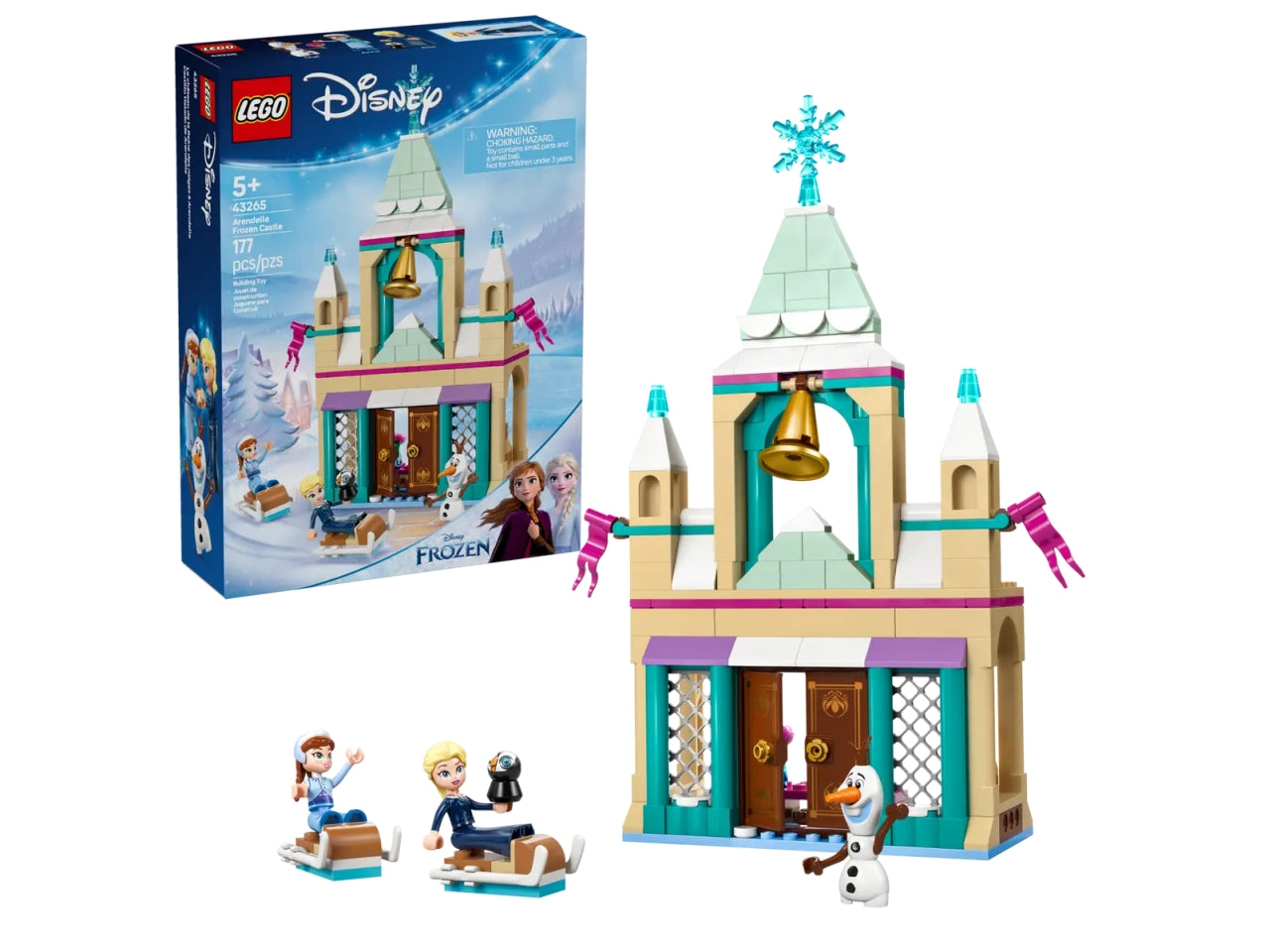 Lego Disney princess castello di ghiaccio di arendelle 177 pezzi per età 5+ 43265