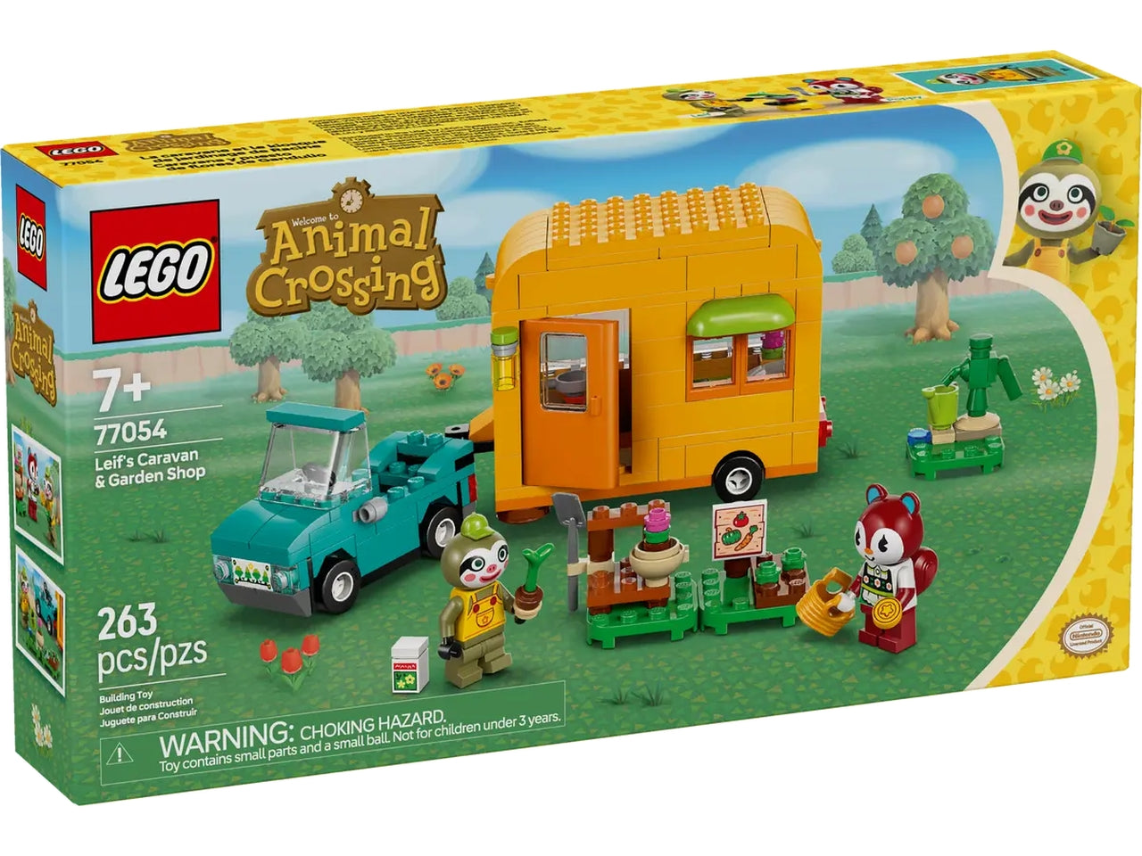 Lego Animal crossing la roulotte e il negozio di giardinaggio di florindo 263 pezzi per età 7+ 77054