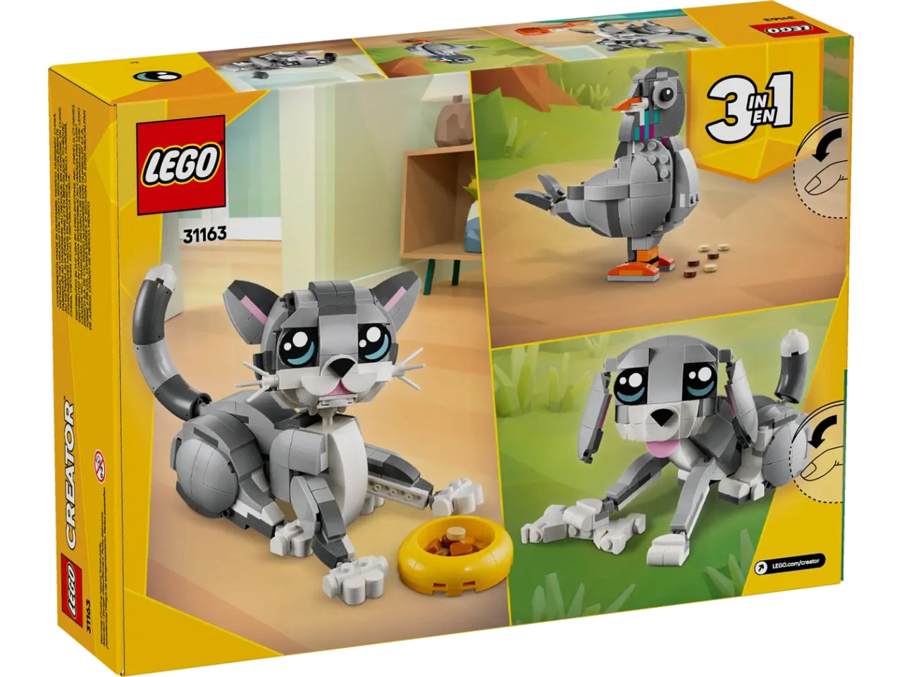 Lego Creator gatto giocoso 407 pezzi per età 8+ 31163