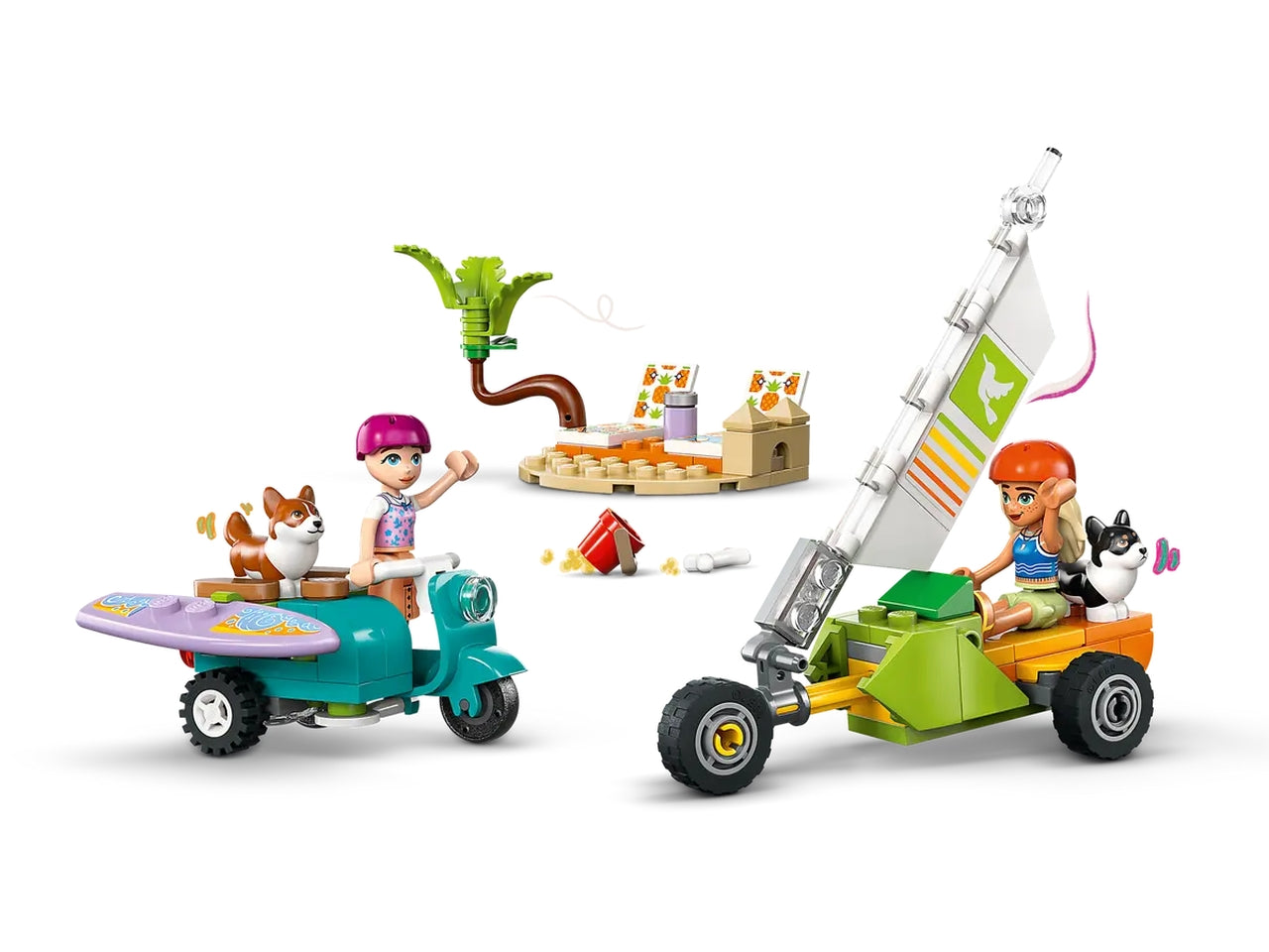 Lego Friends avventure canine su windskate e sidecar 113 pezzi per età 6+ 42641