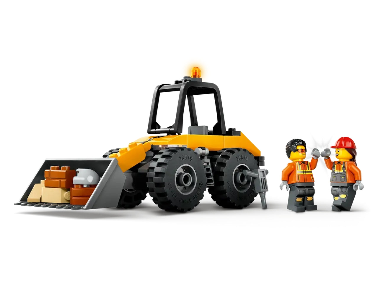 Lego City great vehicles pala gommata gialla 81 pezzi per età 4+ 60450