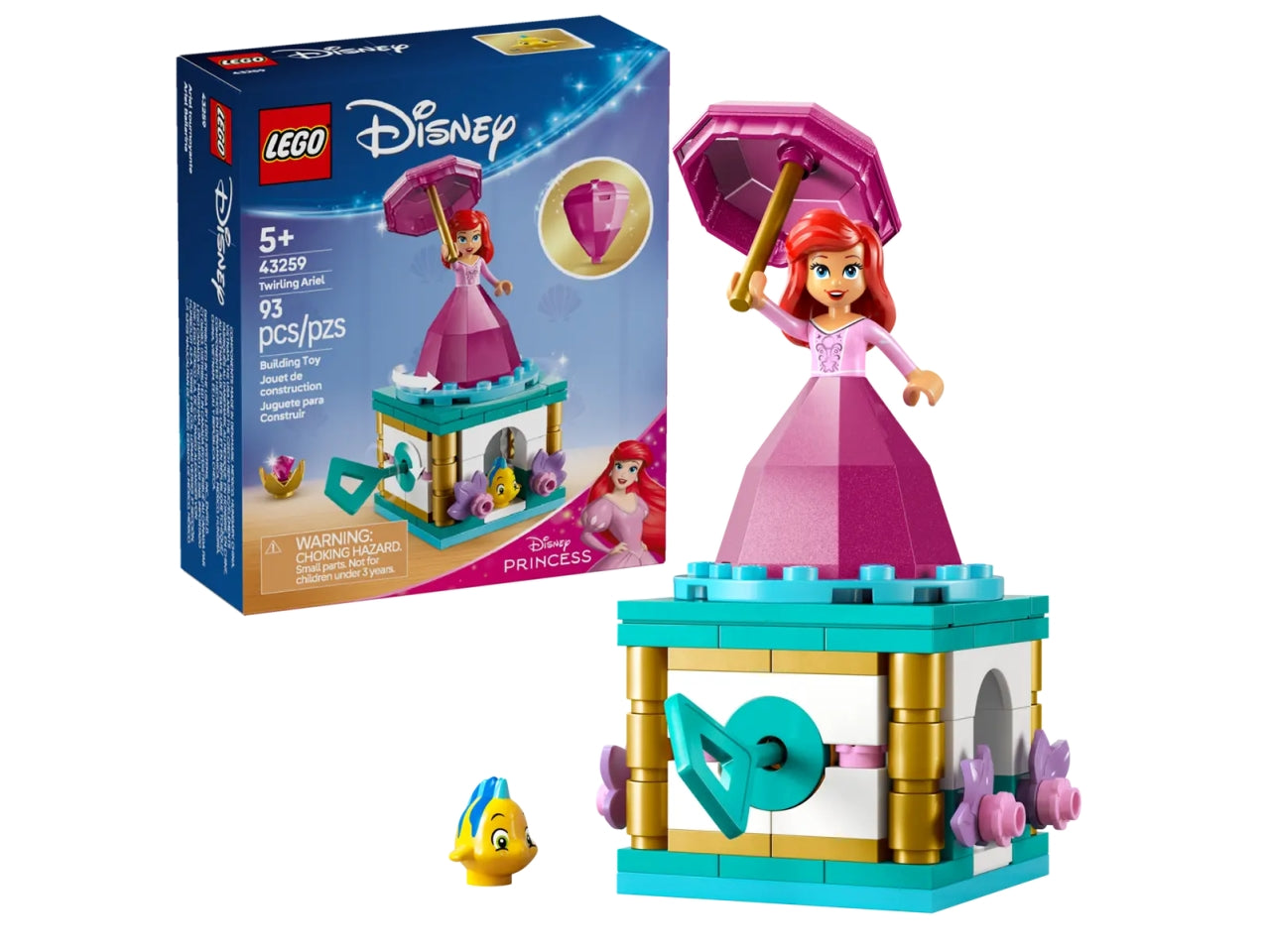Lego Disney princess Ariel ballerina 93 pezzi per età 5+ 43259