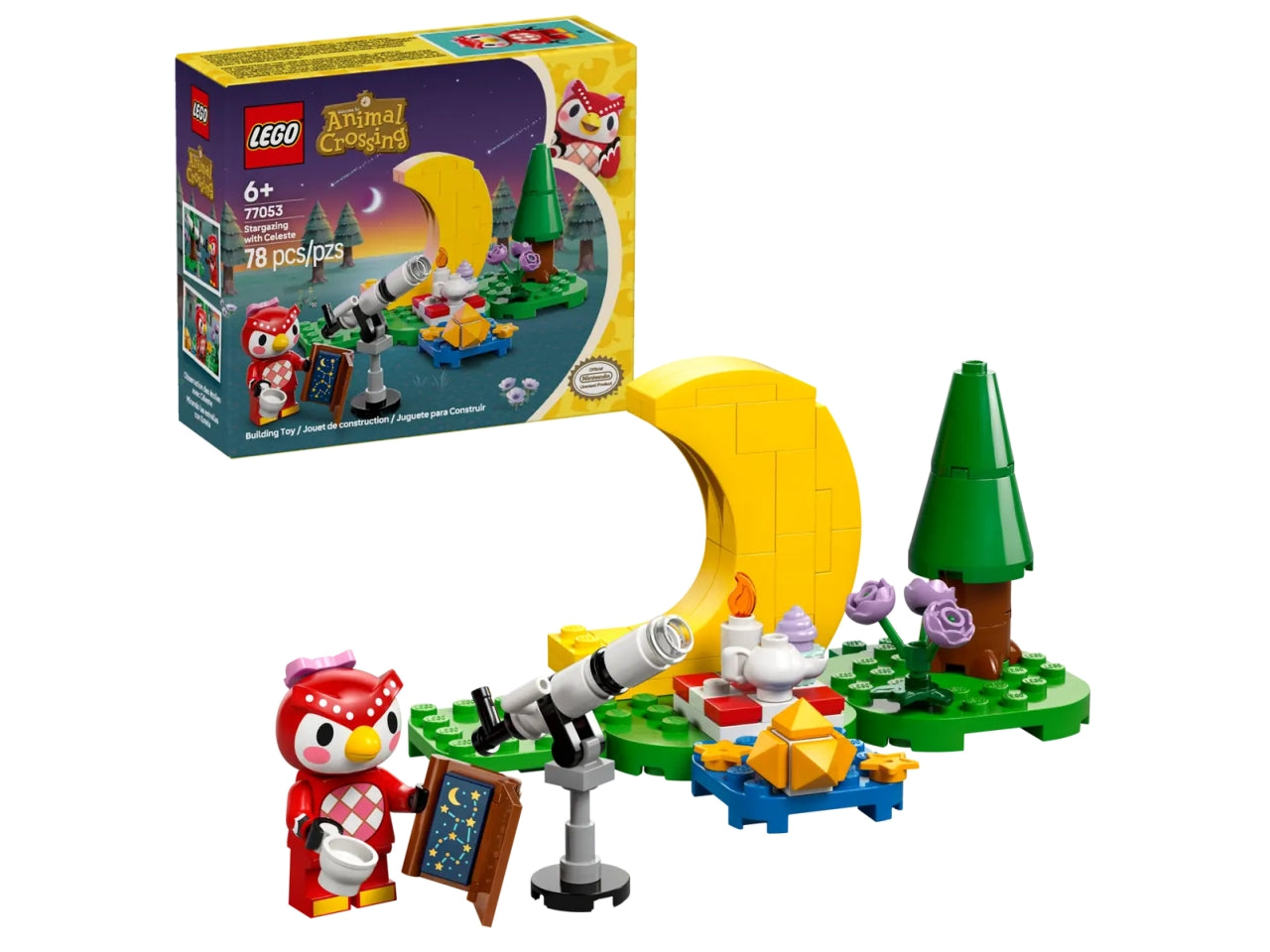Lego Animal crossing osservando le stelle con celeste 78 pezzi per età 6+ 77053