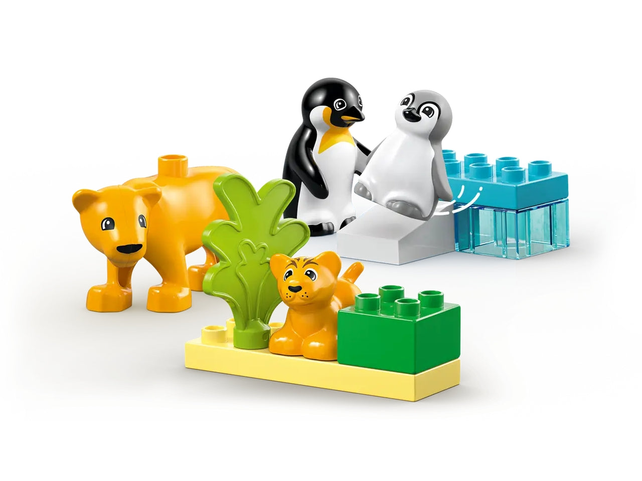 Lego Duplo town famiglie di animali: pinguini e leoni 10 pezzi per età 2+ 10442