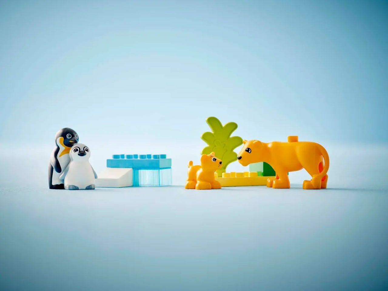 Lego Duplo town famiglie di animali: pinguini e leoni 10 pezzi per età 2+ 10442