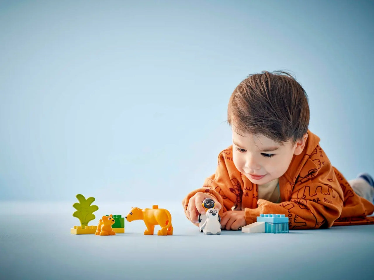 Lego Duplo town famiglie di animali: pinguini e leoni 10 pezzi per età 2+ 10442