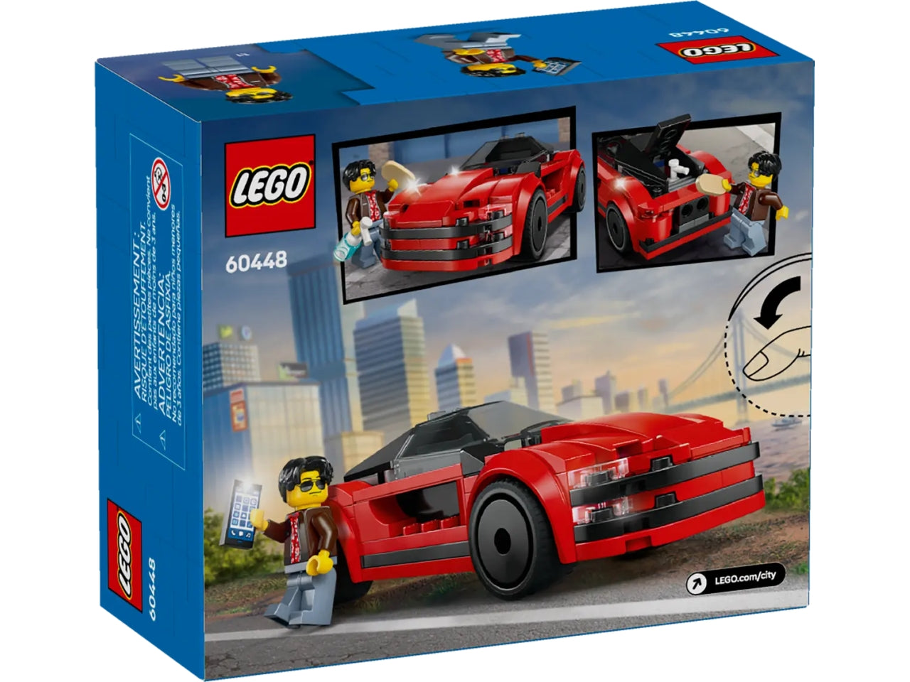 Lego City great vehicles auto sportiva rossa 109 pezzi per età 5+ 60448