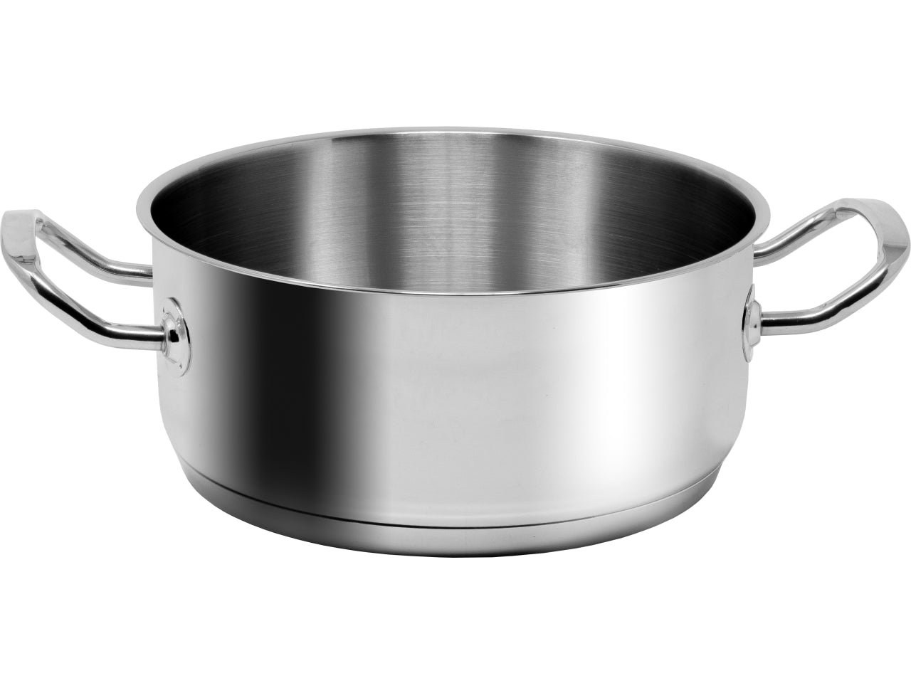Casseruola in acciaio inox con due manici, adatta anche per induzione, Musa, d.20 cm - Abert