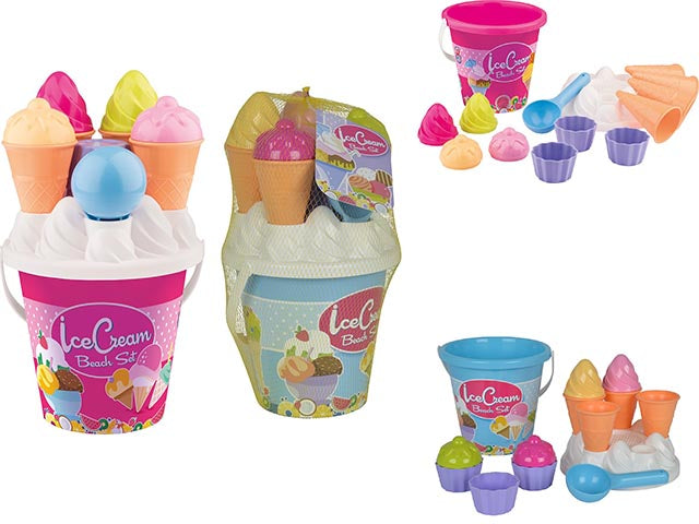 Set giochi da spiaggia cup cake gelati