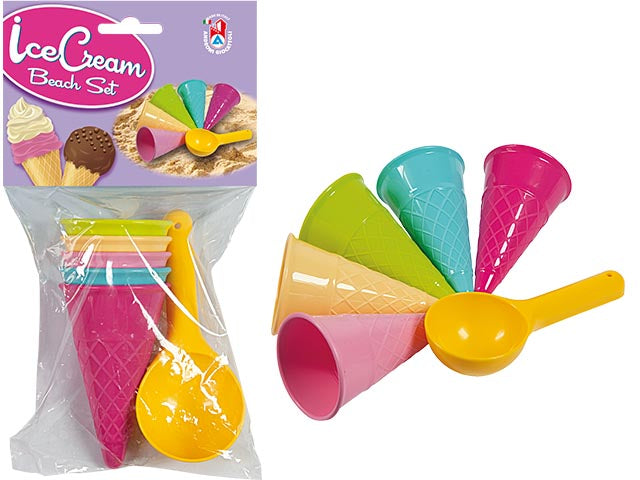 Set giochi da spiaggia cup cake gelati