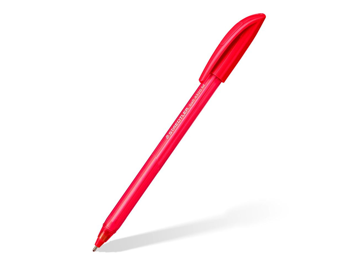 Penna a sfera ballpoint rossa m , la confezione comprende 10 pezzi