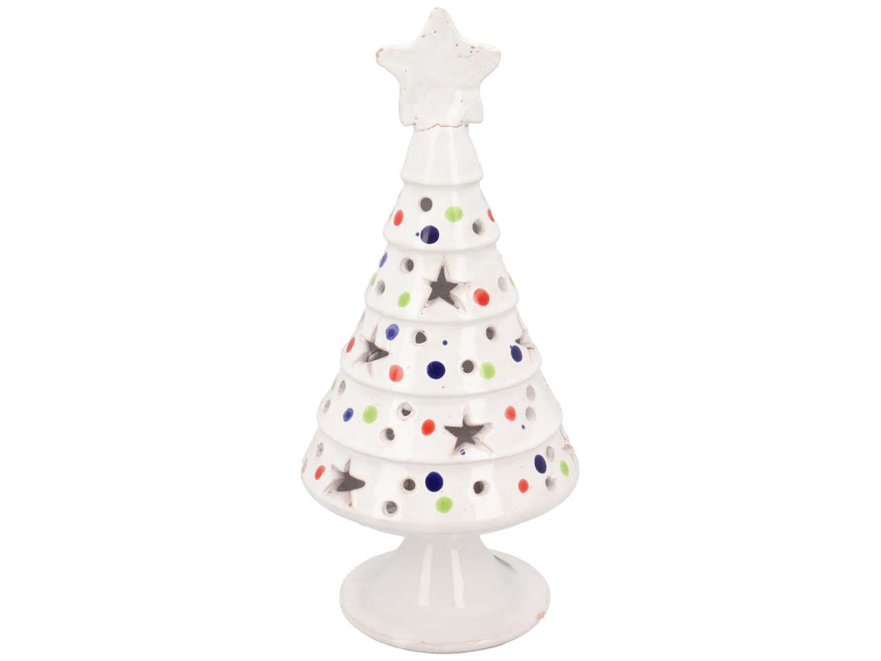 Albero di natale con stella 28cm