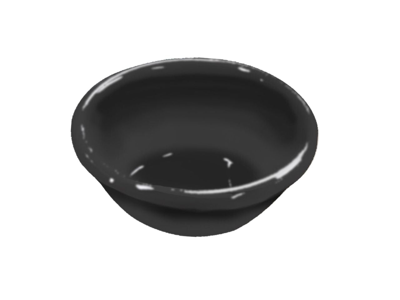 Ciotolina finger food 7cm di melamina nera