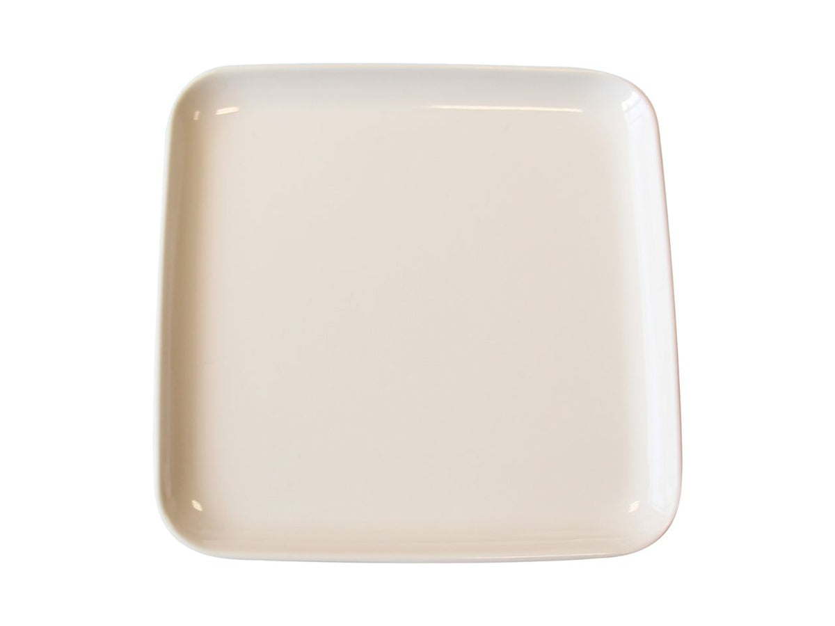 Piatto pane di melamina 15x15cm bianco
