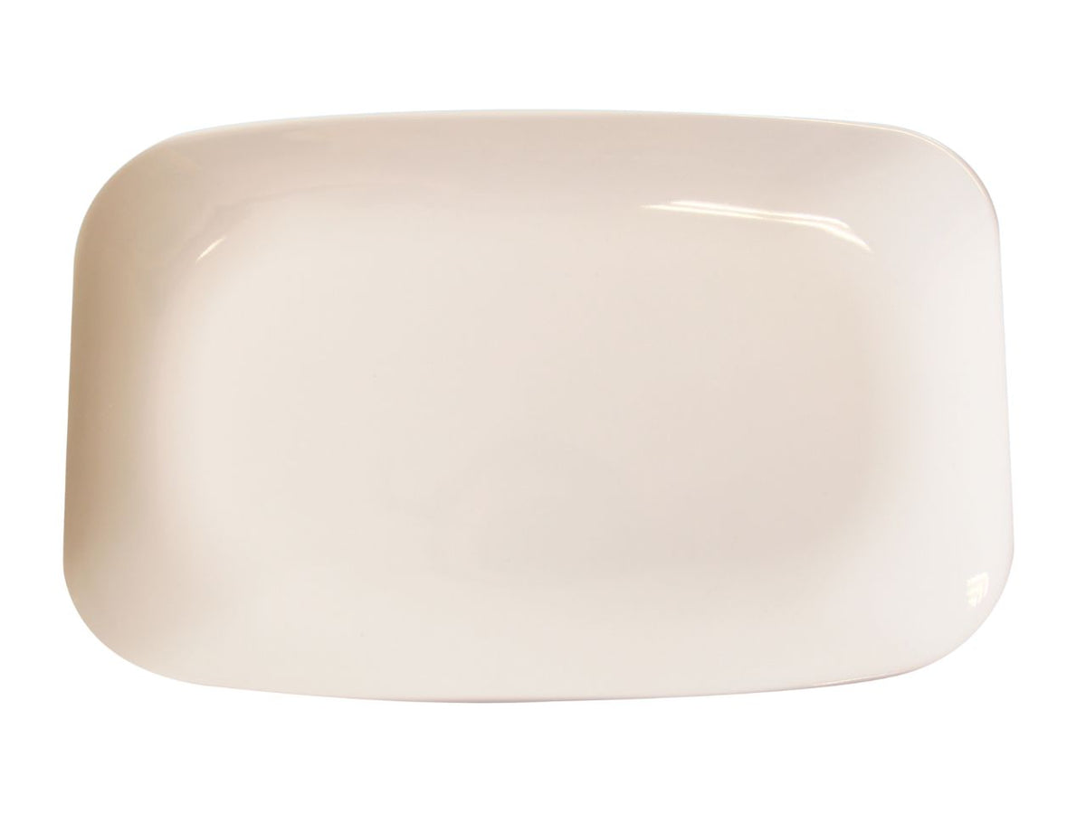 Vassoio rettangolare di melamina 29,2x18cm bianco