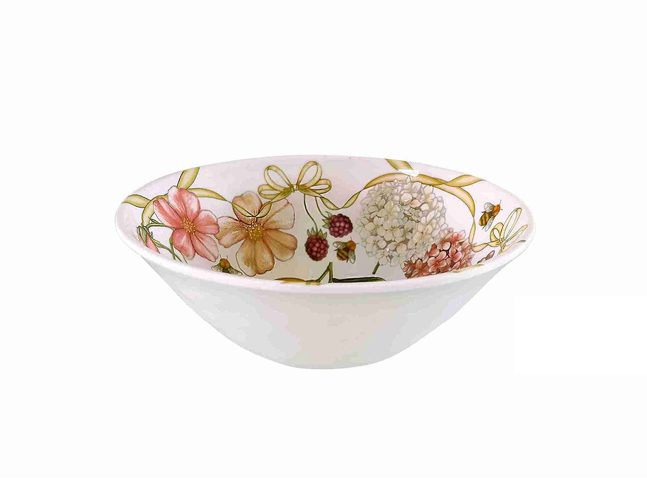 Coppetta in melamina multicolor floreale 16,5x6,5 cm linea Fiocchi - Ibct