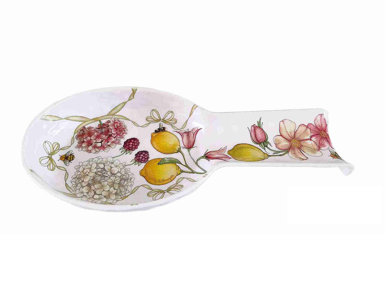 Poggiamestolo in melamina multicolor floreale 27 cm linea Fiocchi - Ibct