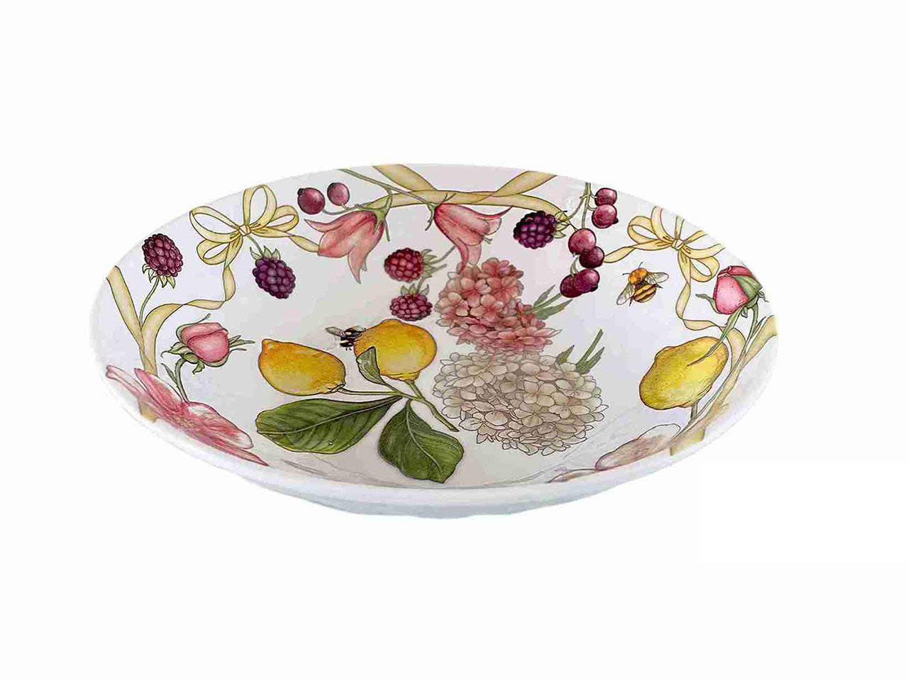 Linea fiocchi piatto fondo d.21cm in melamina