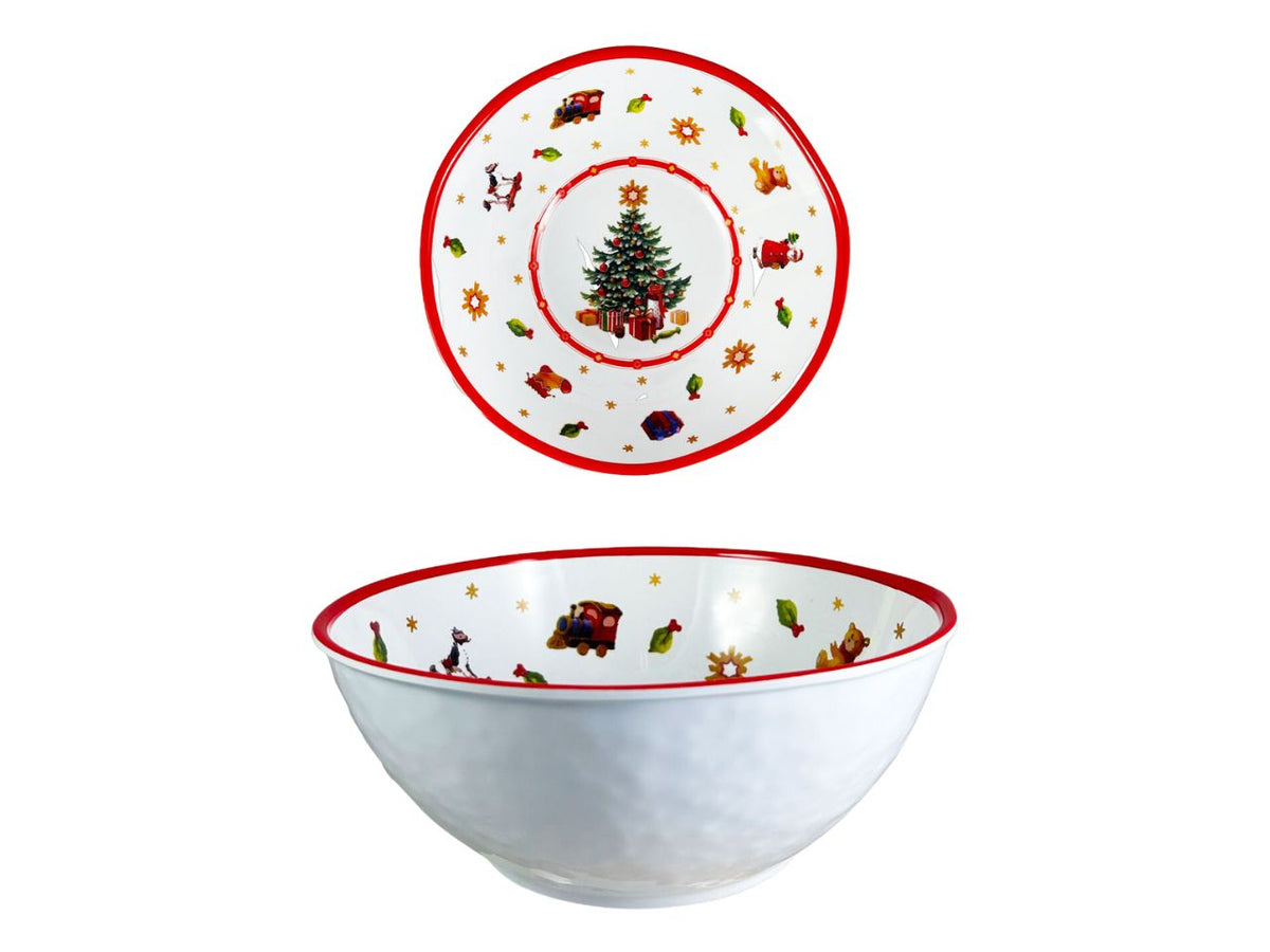 Ciotola linea christmas tree misura 32cm in melamina