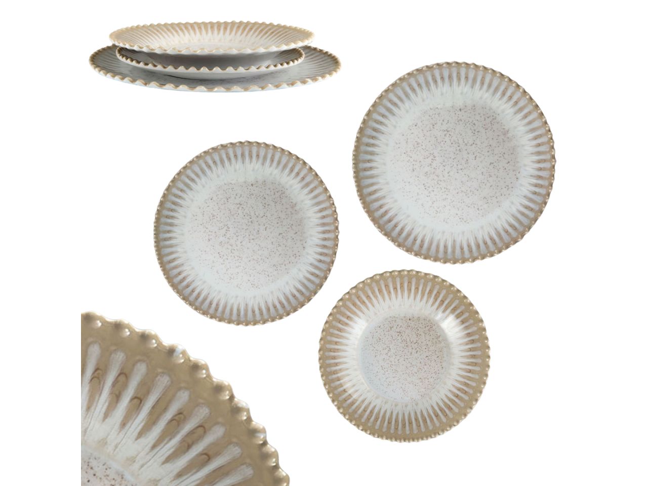 Piatto dessert in melamina tortora 22 cm - Maison TortorÃ