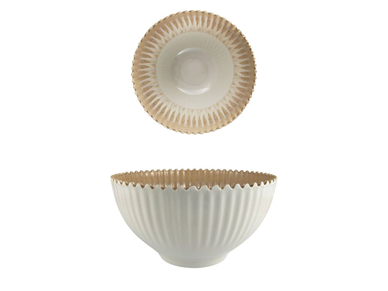 Insalatiera in melamina tortora contemporaneo 28x12 cm - Maison TortorÃ