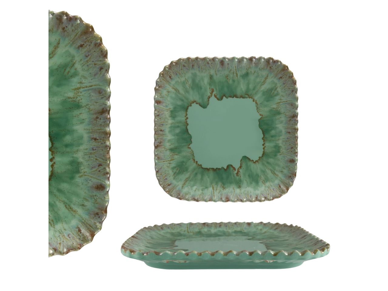 Vassoio quadrato in melamina tortora 17x17 cm - Maison TortorÃ