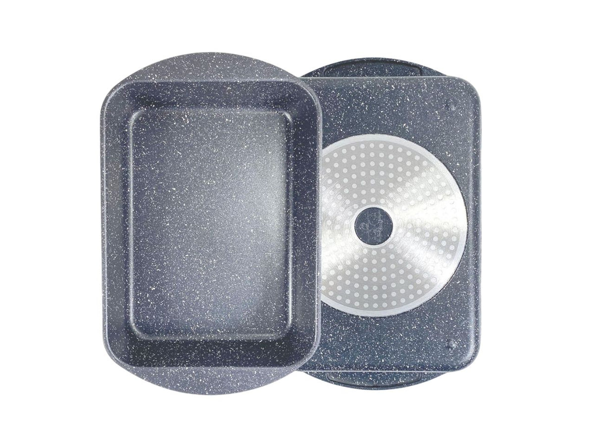 Rostiera alluminio pressofuso rettangolare antiaderente 40x27x8 cm - Maison TortorÃ