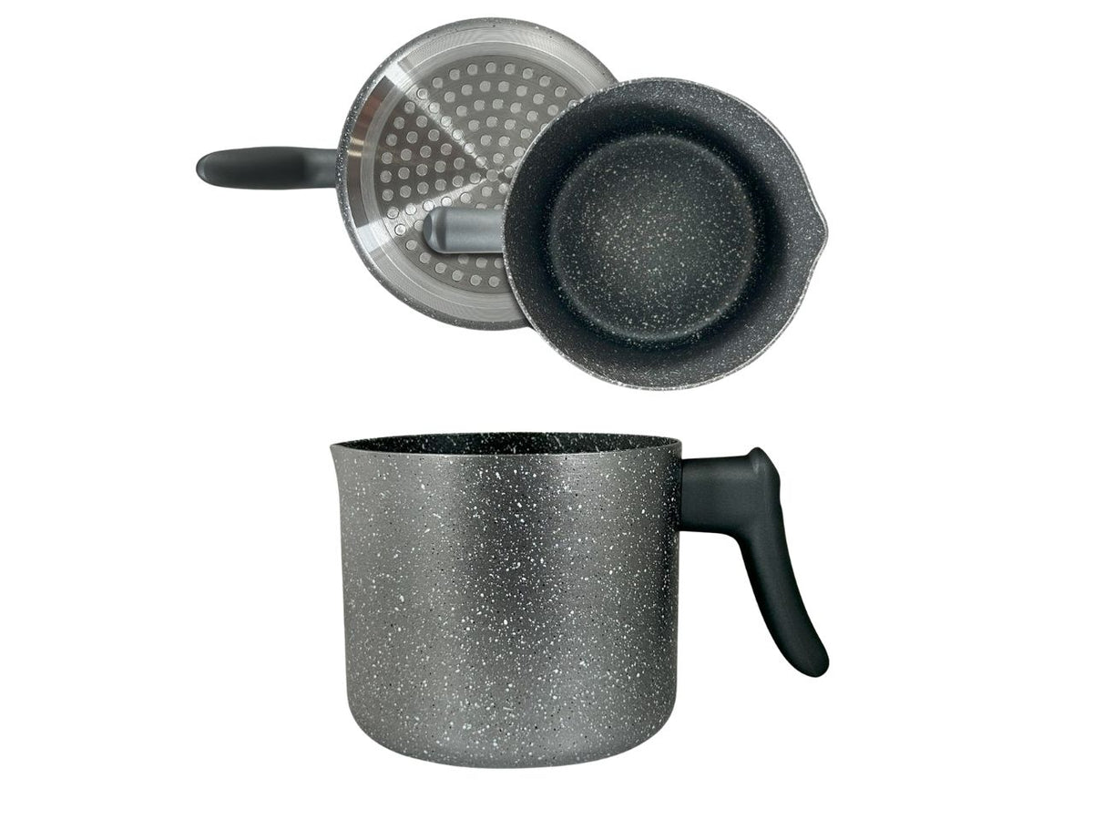 Pietra Rovente bollilatte 14cm in alluminio